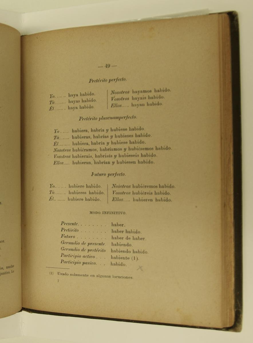 "Elementos de gramática castellana", pàg. 49