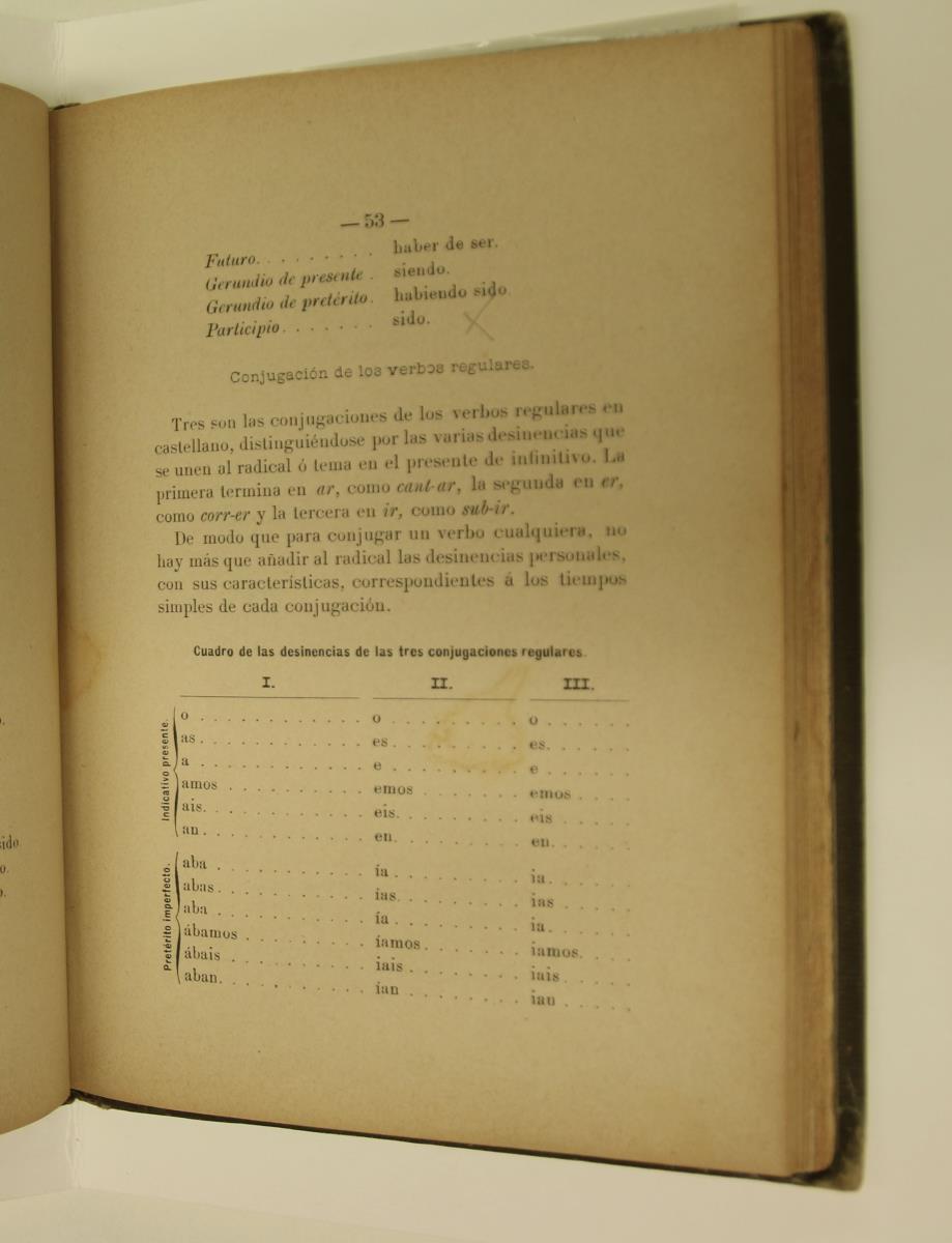 "Elementos de gramática castellana", pàg. 53