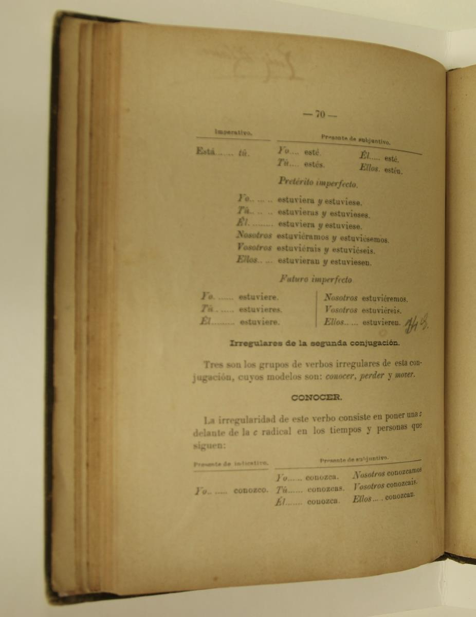 "Elementos de gramática castellana", pàg. 70