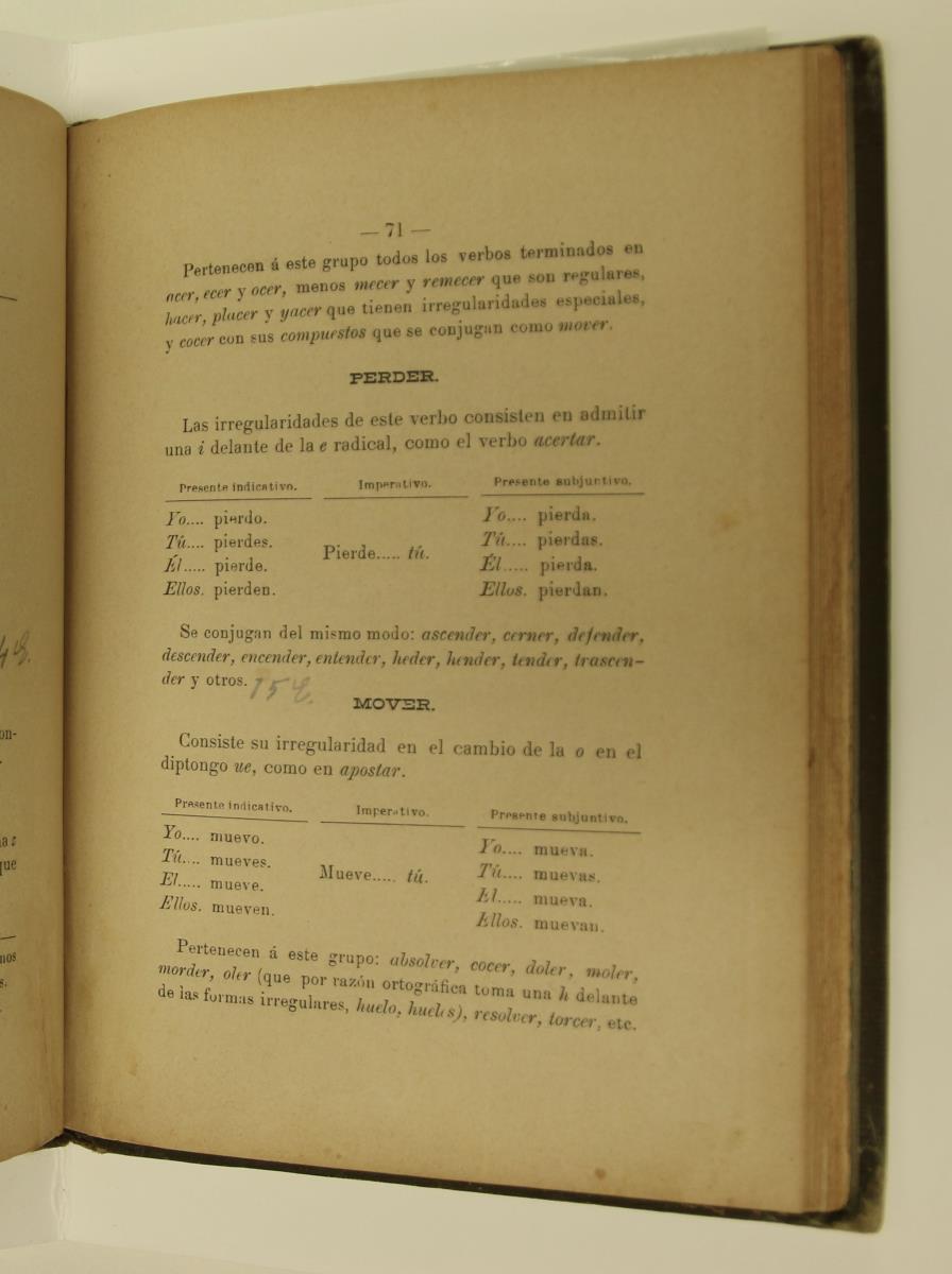 "Elementos de gramática castellana", pàg. 71