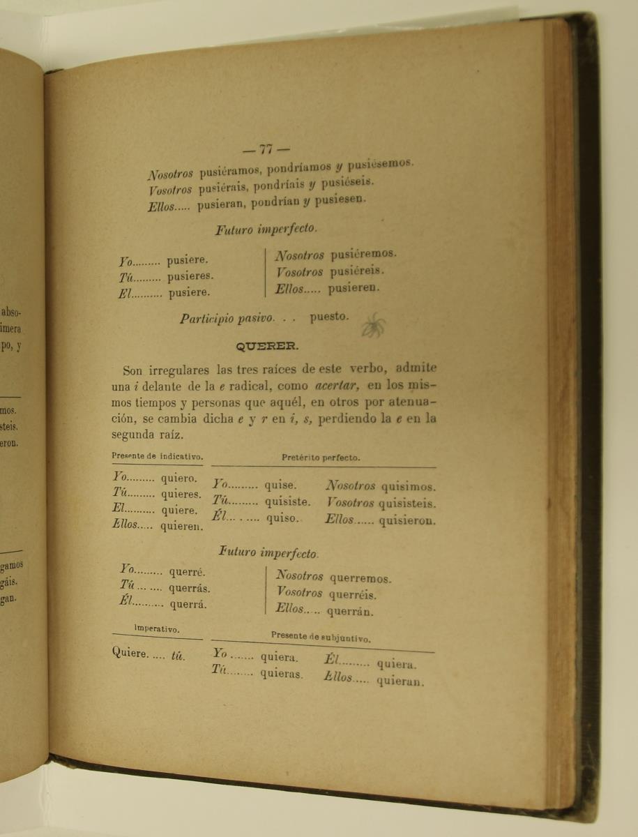 "Elementos de gramática castellana", pàg. 77