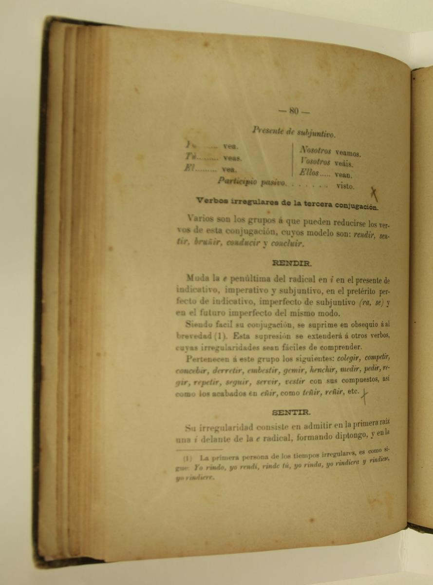 "Elementos de gramática castellana", pàg. 80