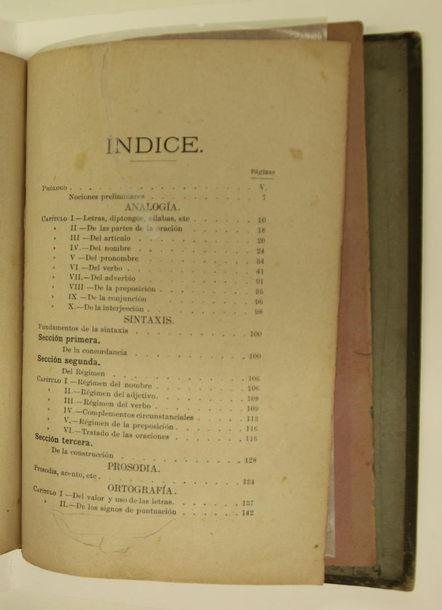 "Elementos de gramática castellana", pàg. 147
