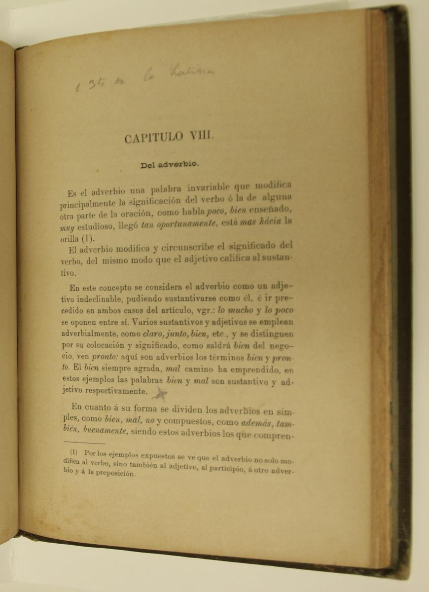 "Elementos de gramática castellana", pàg. 91