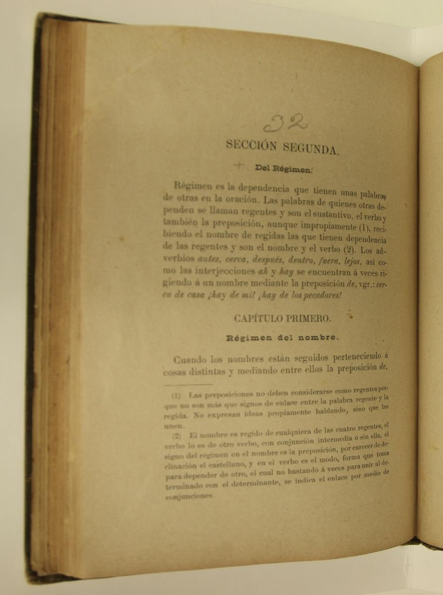 "Elementos de gramática castellana", pàg. 106