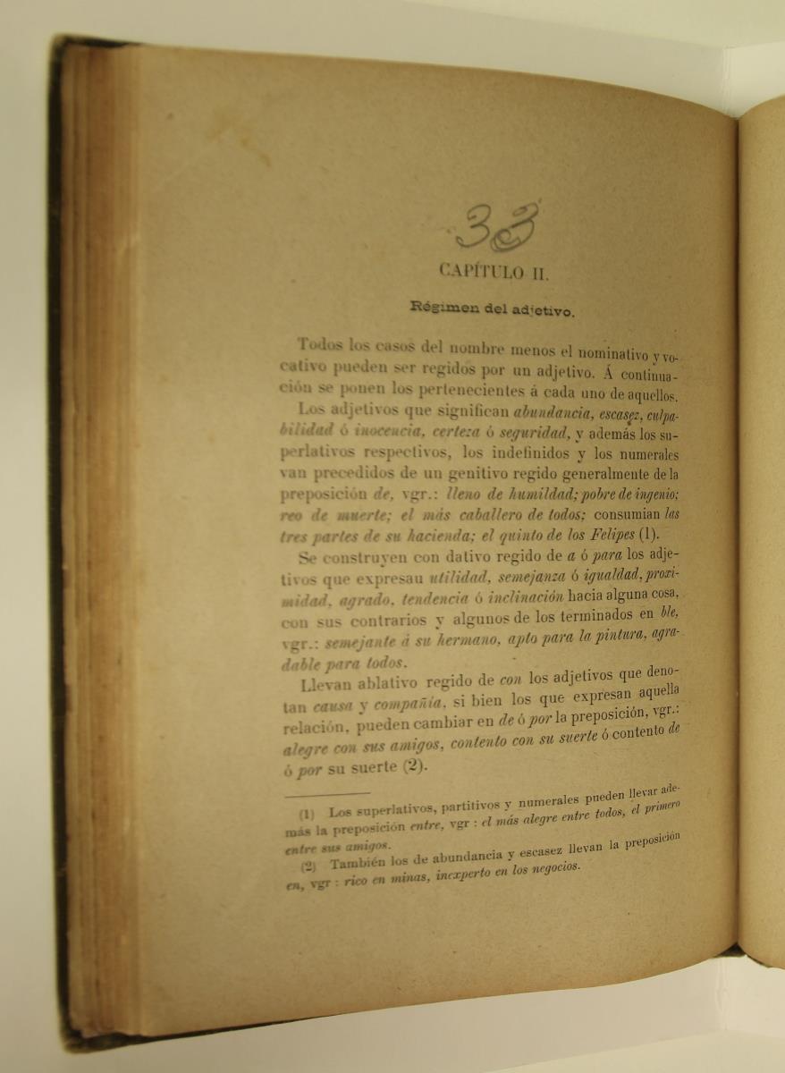 "Elementos de gramática castellana", pàg. 108