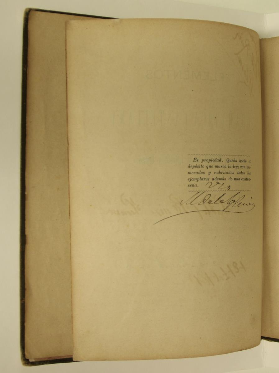 "Elementos de gramática castellana", pàg. 6