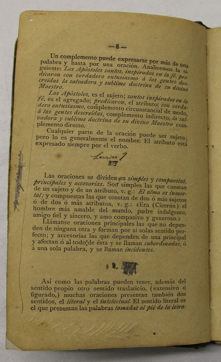 "Retórica y poética", pàg. 8