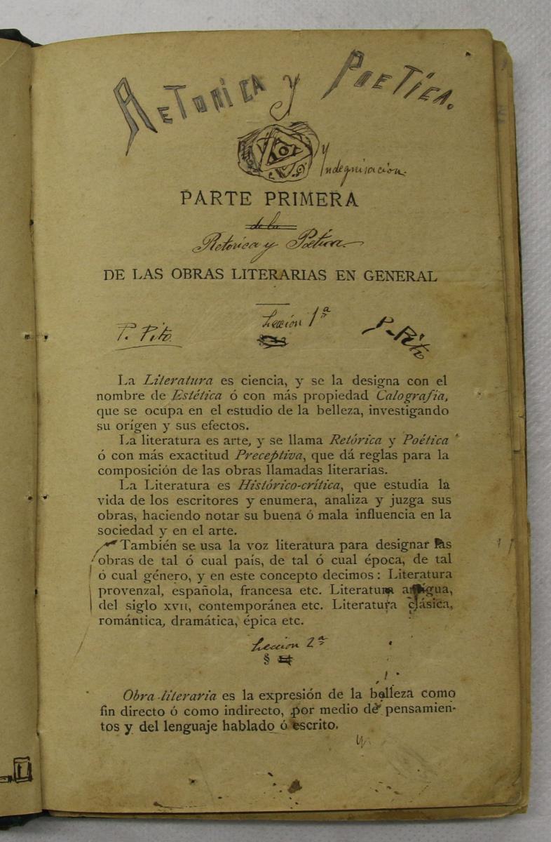 "Retórica y poética", pàg. 11