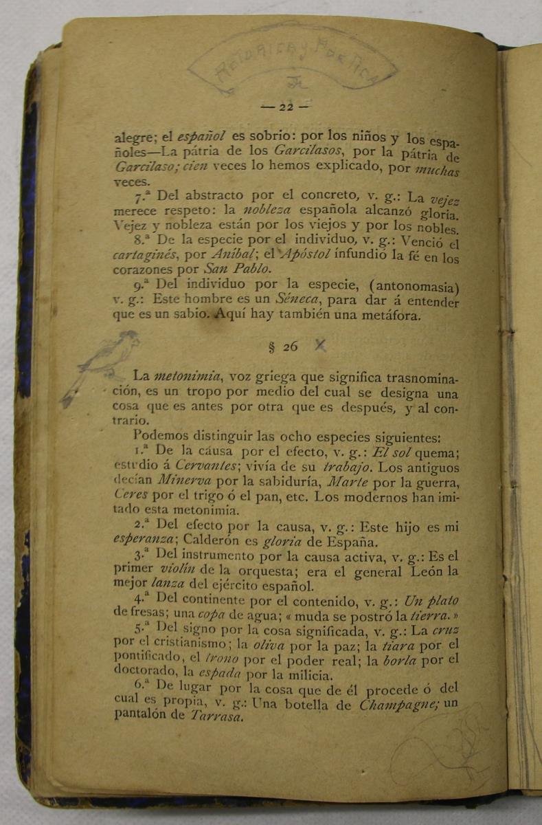 "Retórica y poética", pàg. 22