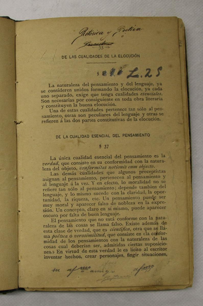 "Retórica y poética", pàg. 35