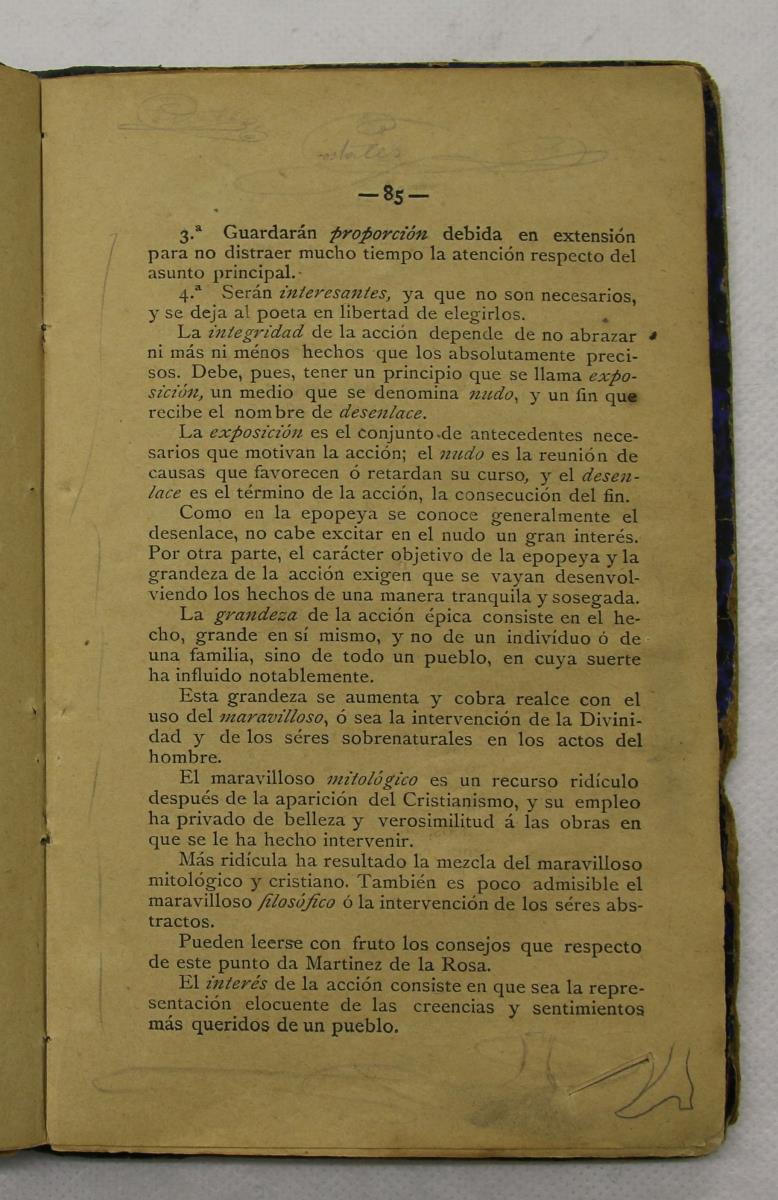 "Retórica y poética", pàg. 85