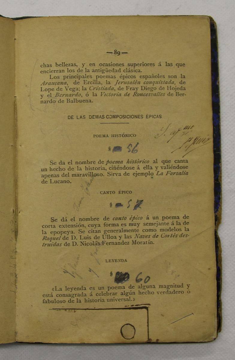 "Retórica y poética", pàg. 89