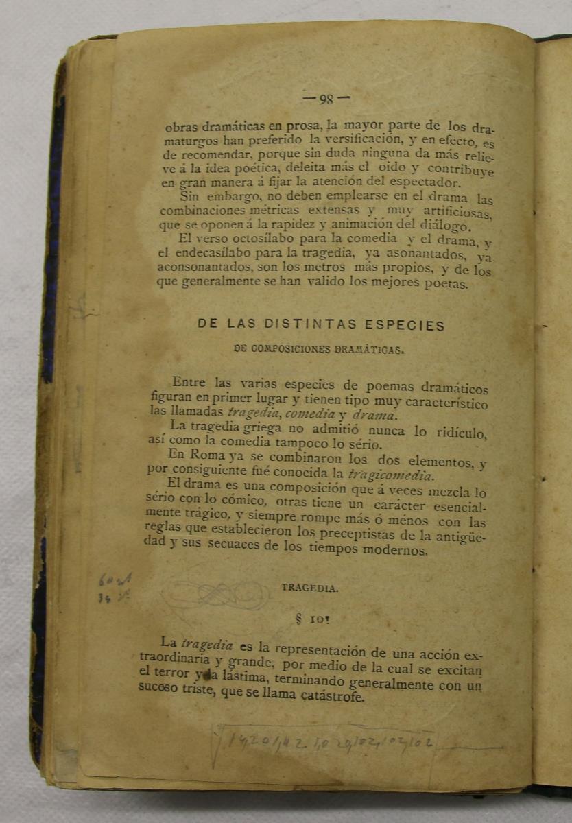 "Retórica y poética", pàg. 98