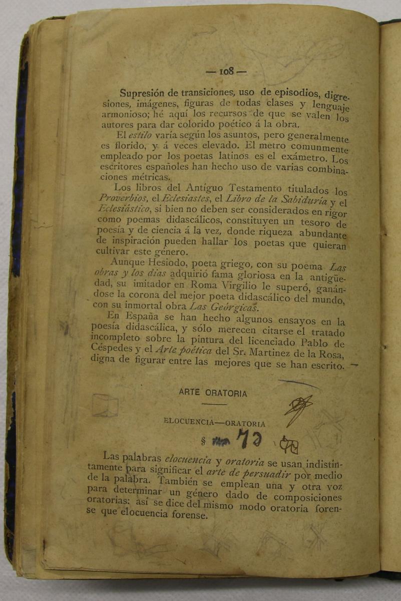 "Retórica y poética", pàg. 108