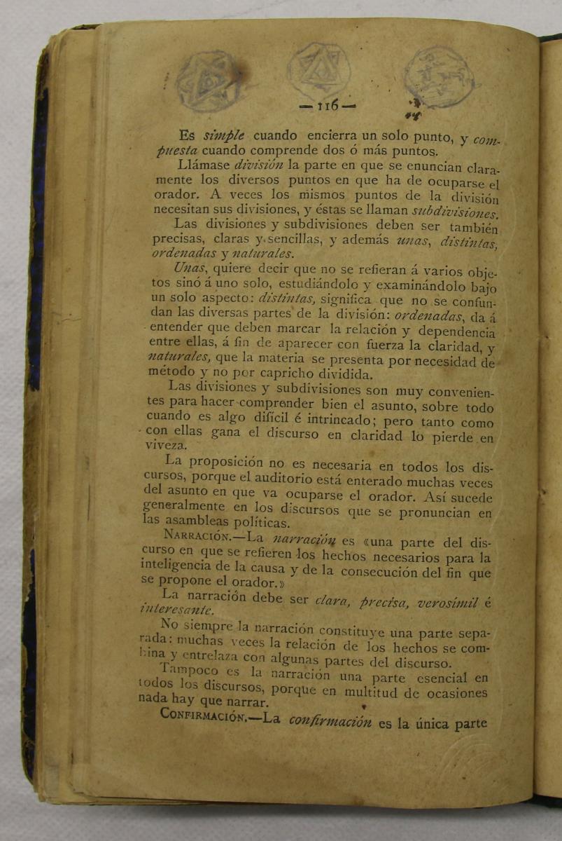 "Retórica y poética", pàg. 116