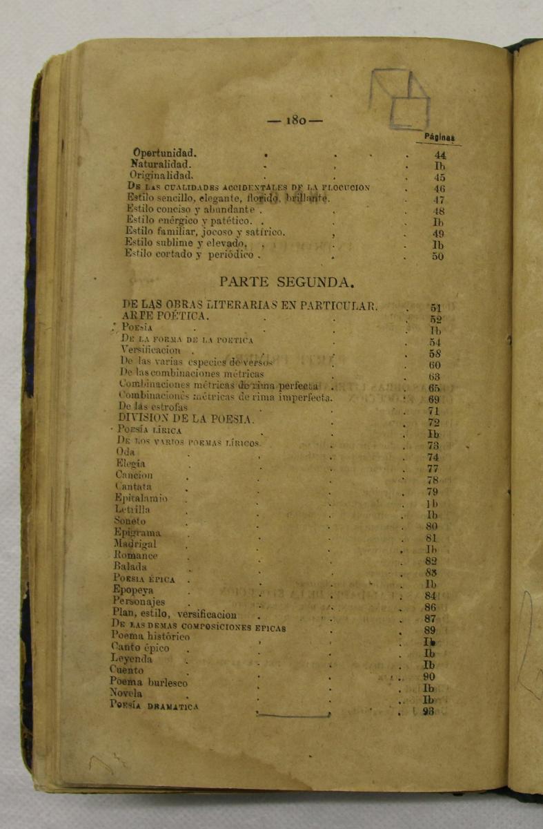 "Retórica y poética", pàg. 180